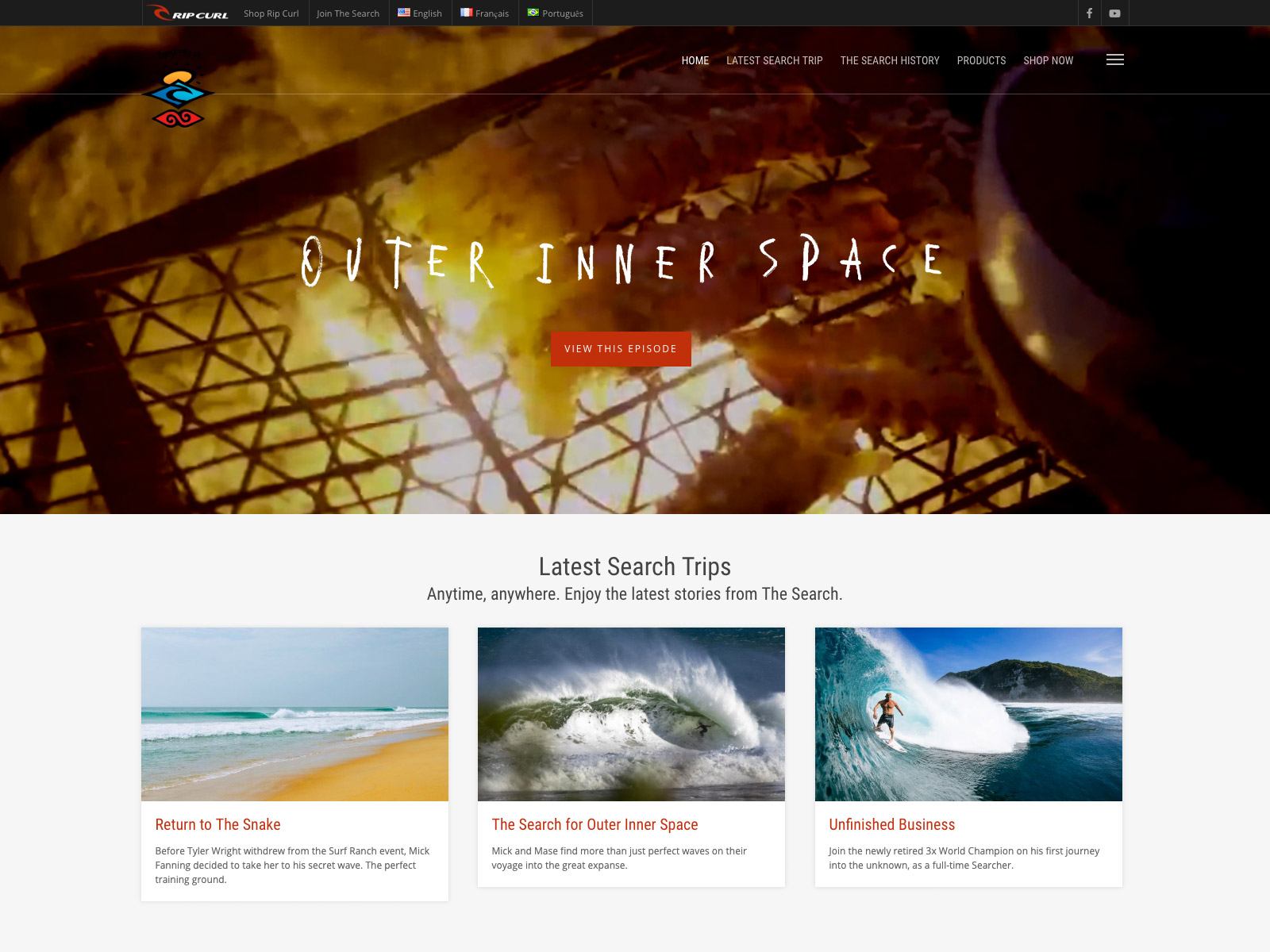 The Search, a stellar digital experience for Rip Curl customers