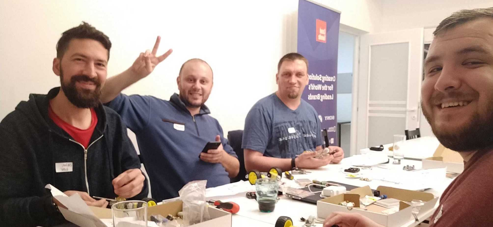 ios-things-team CF devs during an Internet of Things meetup