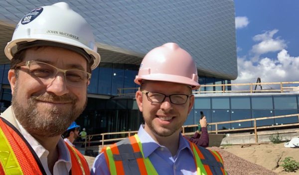 CEO and Director of Client Experience visiting a client's construction site