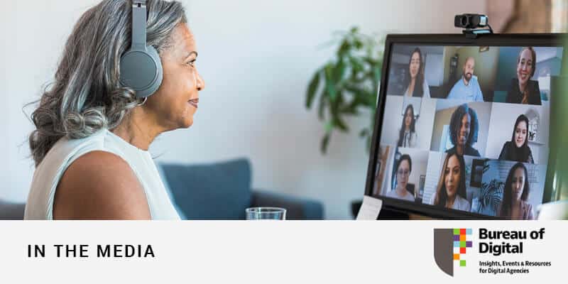 Woman attending a zoom work call: Finding Opportunity in Crisis