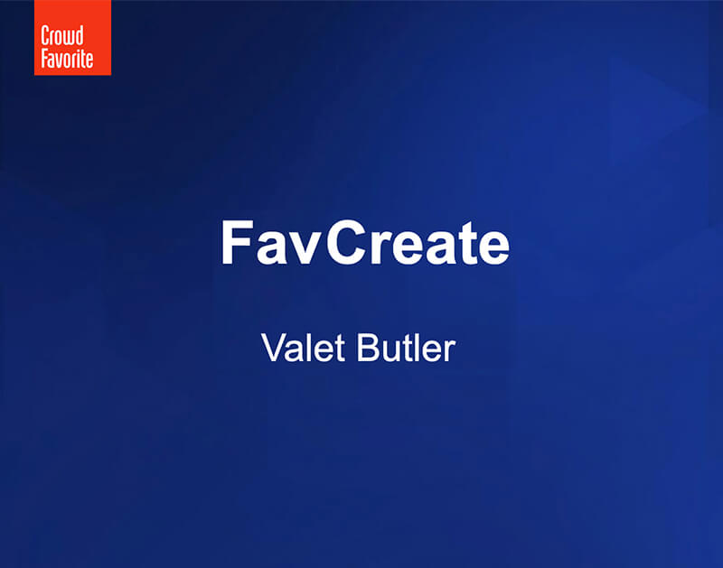 FavCreate Valet Butler
