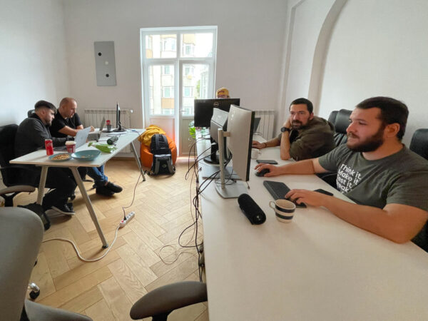 FavCreate teams working on projects in the Bucharest office