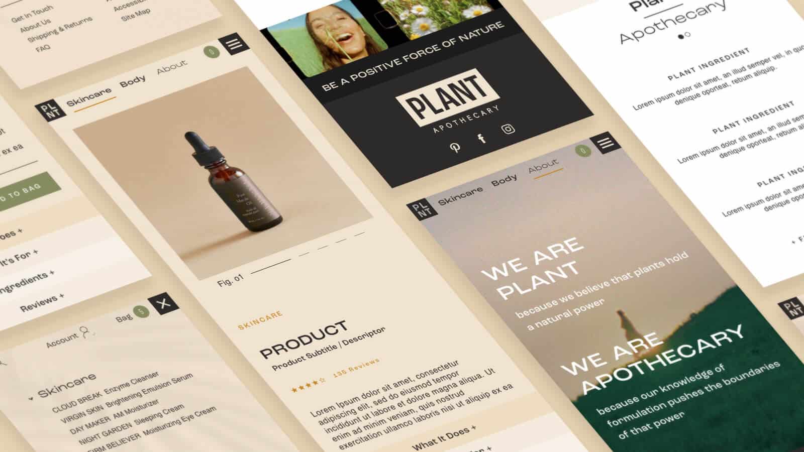 Plant Apothecary mobile-first eCommerce website