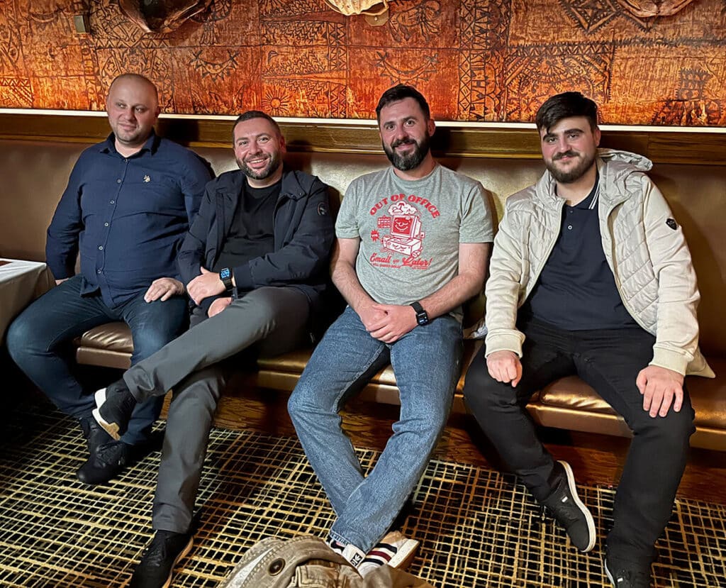 Crowd Favorite developers at Trader Vics during the company retreat in Atlanta