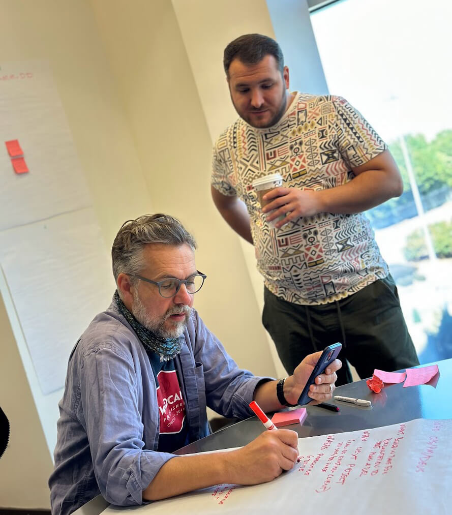 Brainstorming during Crowd Favorite's company retreat in Atlanta