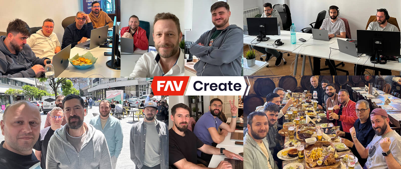 Collage of photos from Crowd Favorite's May 2024 FavCreate event