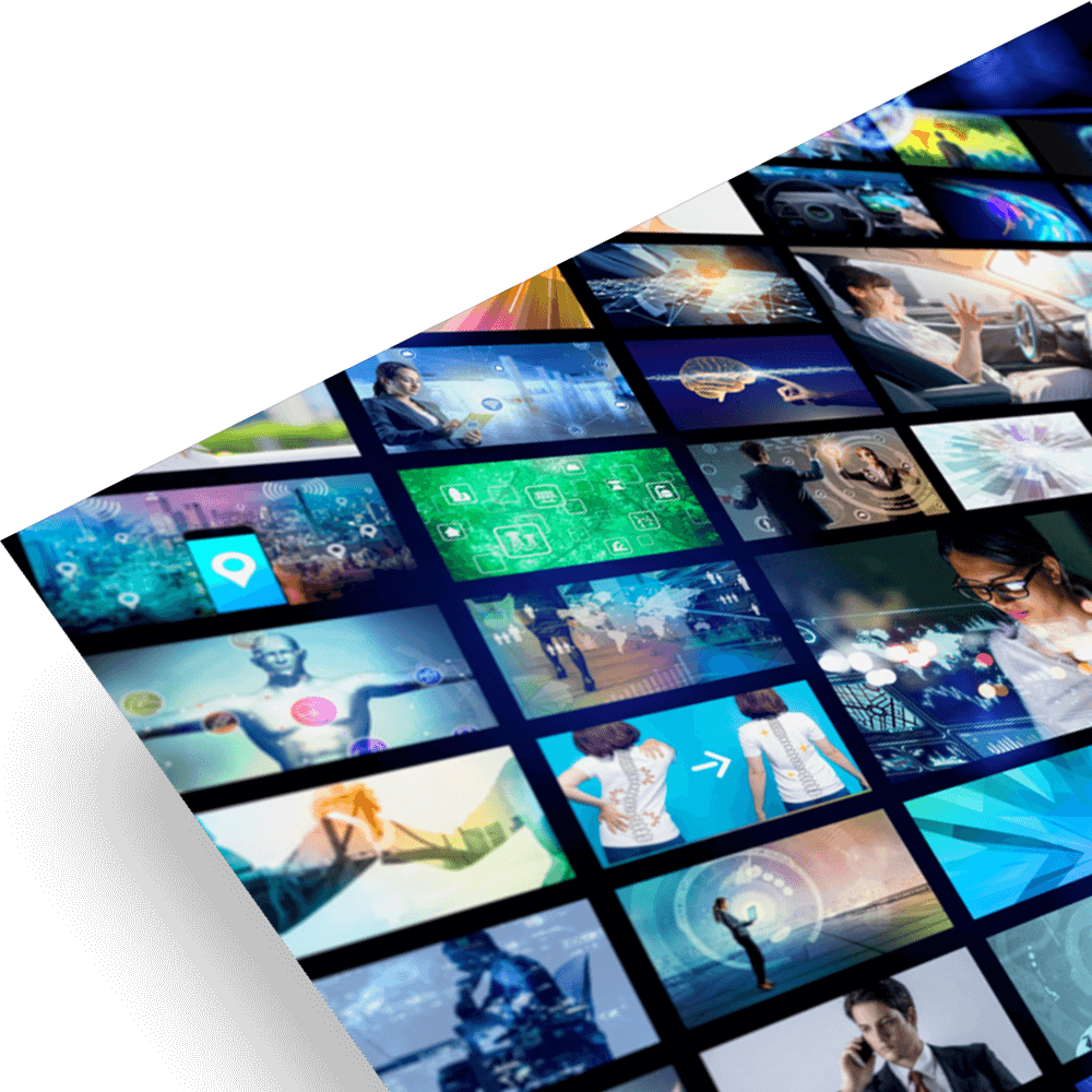 Television screens for a global media company